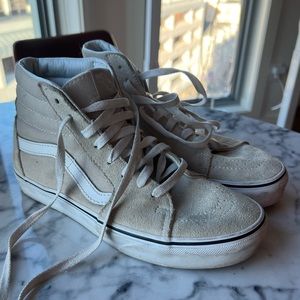 Tan High Top Vans